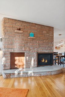 Original Brick Fireplace