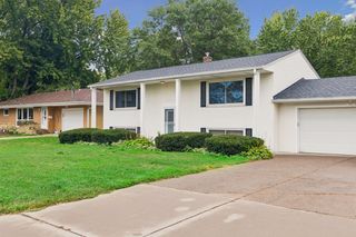 Attractive exterior with attached two-car garage