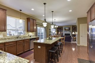 Flowing from the kitchen and island area is the informal dining area