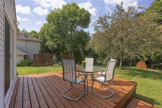 Deck just off of the kitchen through the sliding glass door