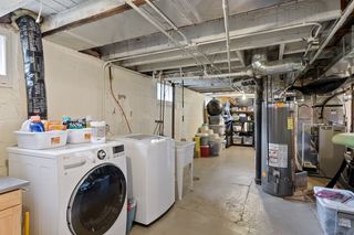 Laundry area in basement