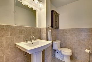 Newly renovated main floor powder room. 