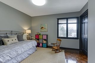 Upper level bedroom #4 with parquet flooring