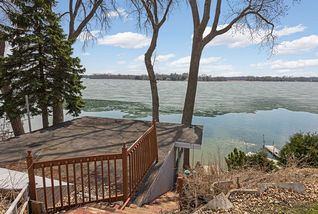 Top of the boathouse just steps from the lake