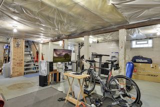 Fitness center in large spacious basement