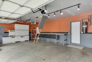 Insulated and heated, this garage will not disappoint 