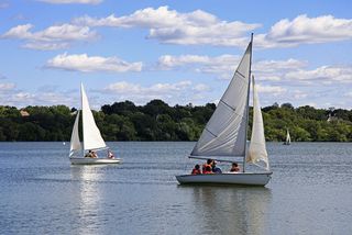 Sailing on Lake Harriet
