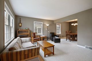 Living room, open to dining room on the right