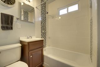 Accent tiles and a shower you can stand up in!