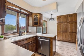 Classic solid wood cabinetry; so much storage