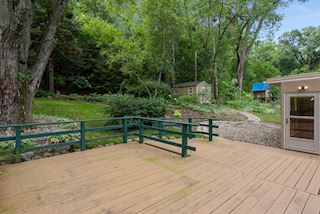 Shed offers extra yard equipment storage 