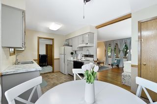 View to the Kitchen and Living Room from the Eat-In Kitchen