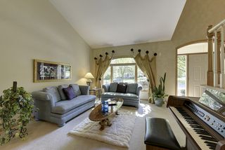 Formal living room with views of the front yard