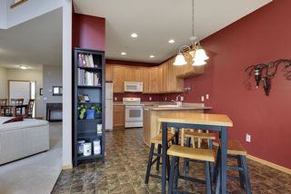 Lots of cabinets and counter space make it easy to prepare meals...