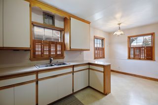 Kitchen with eat in area on the right
