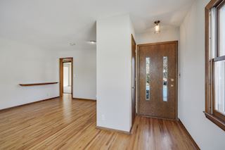 Front entrance with coat closet