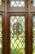 The Main Floor Library features Stained Glass Windows