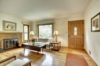 Formal living room with classice fireplace.
