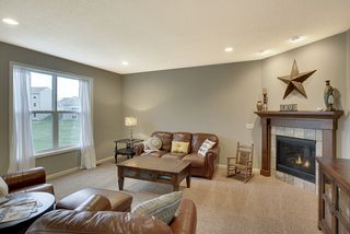 a full view of the large back yard from the living room
