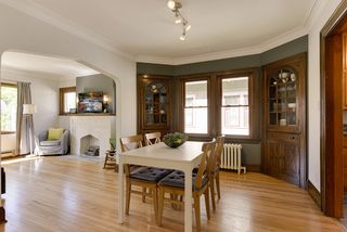 Built in cabinets in dining room
