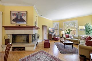 ...open to the Family Room with equally large windows 