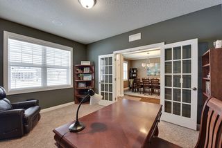 Double French doors give you options for open space or private study.