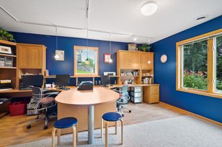 Lower level bedroom used as an office - partners desk stays with the house.