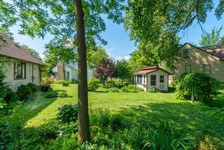 The backyard complete with a "she shed" is the perfect oasis