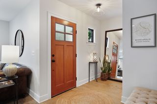 Welcoming foyer with front closet
