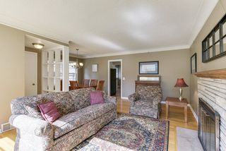 Spacious living room and dining room just off the kitchen