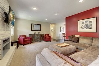 Large living room and updated lighting makes this space feel very welcoming