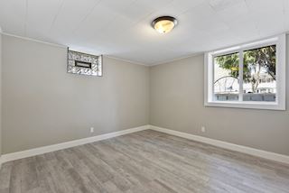 Third Bedroom with newly installed egress window