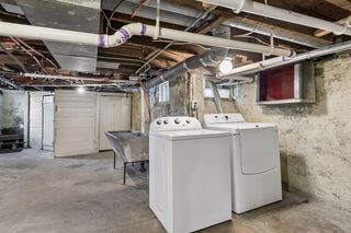 Shared storage, laundry, and utility in basement