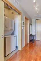 Convenient in-unit laundry as well!