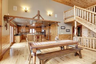 The open floor plan provides close access to the kitchen preparation for family and guests.