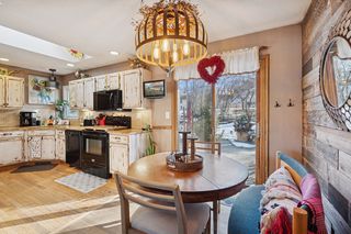 Dining with access to the back patio