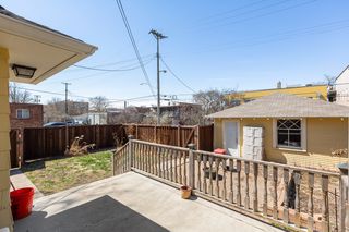 Walkway leads to detached 2 car garage