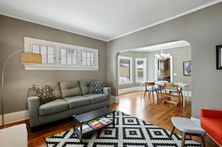 Living room, looking into dining room