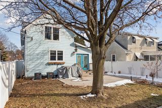 Vinyl enclosed back yard fence