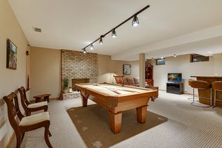 beautiful basement with never used wood burning fire place.