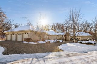 Four Car Garage with Separate Doors.