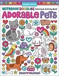 Personalized Notebook Doodles Adorable Pets Coloring Book