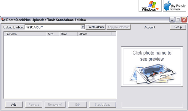 Photostockplus Uploader Tool