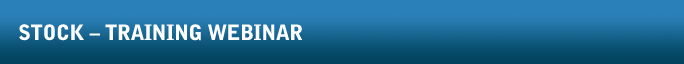 Stock - Training Webinar
