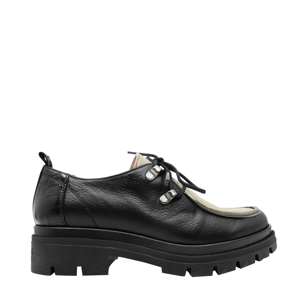 HISPANITAS SOULIER FEMME NOIR CUIR Chaussures Pierre Roy SaintJean