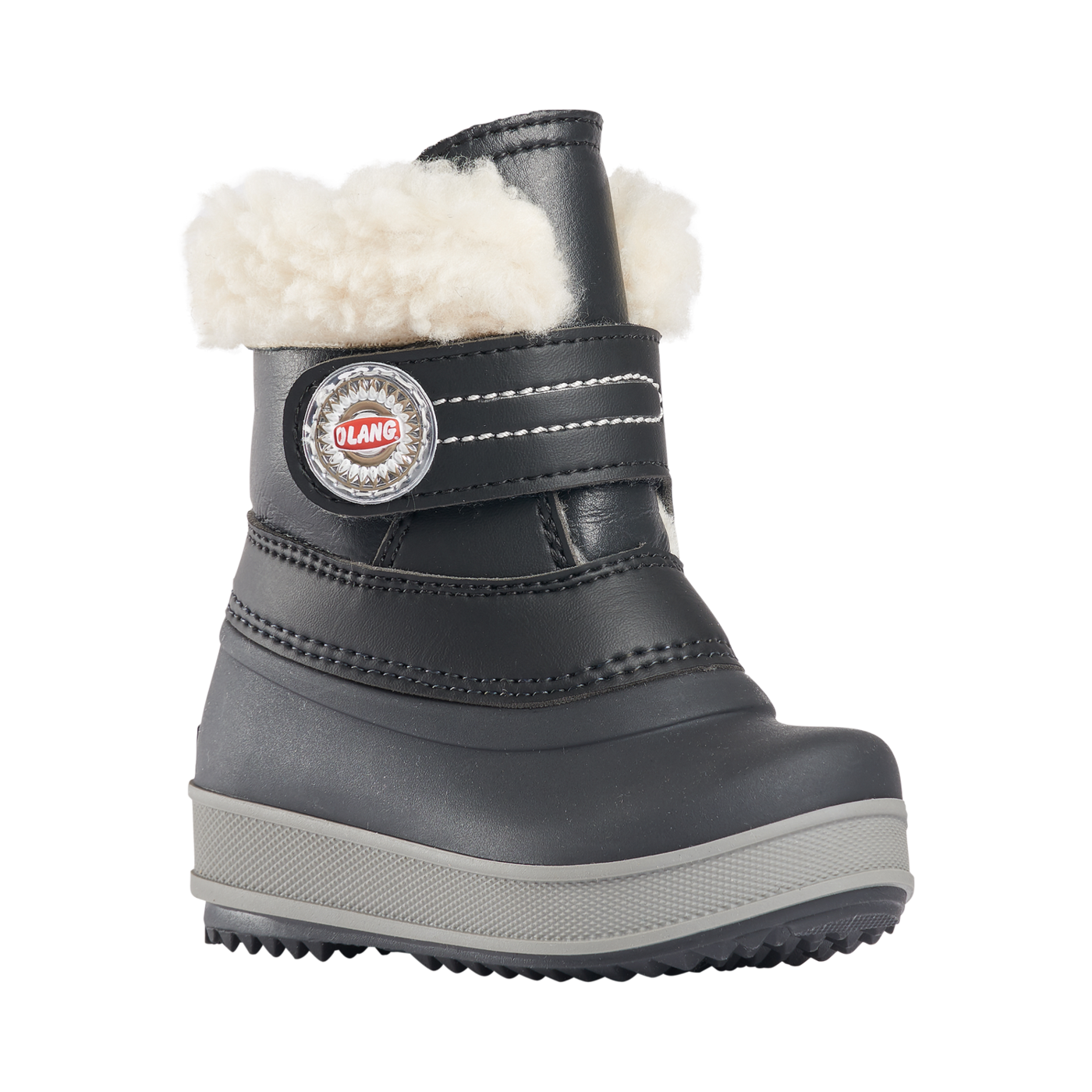 OLANG BOTTE ENFANT NOIR AVEC VELCRO Chaussures Pierre Roy Saint-Jean