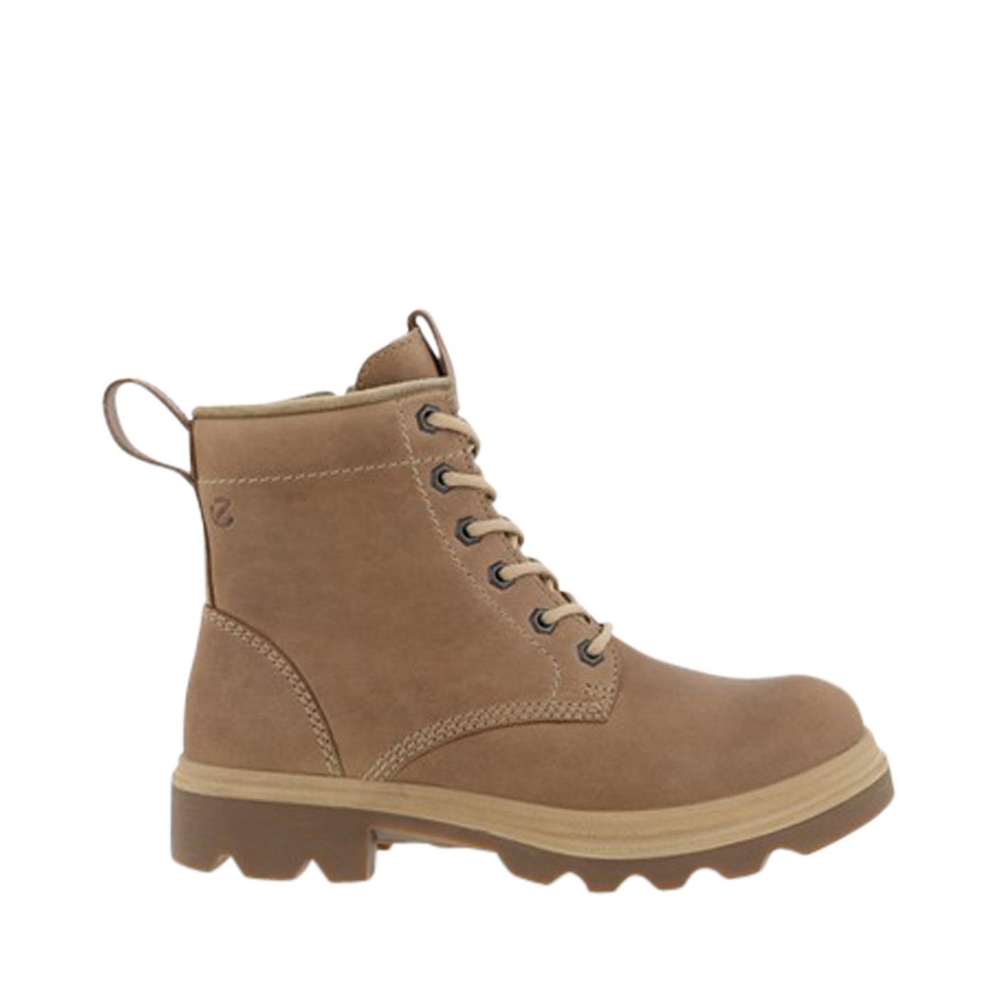 ECCO BOTTE FEMME LACEE BEIGE GORETEX Chaussures Pierre Roy Saint