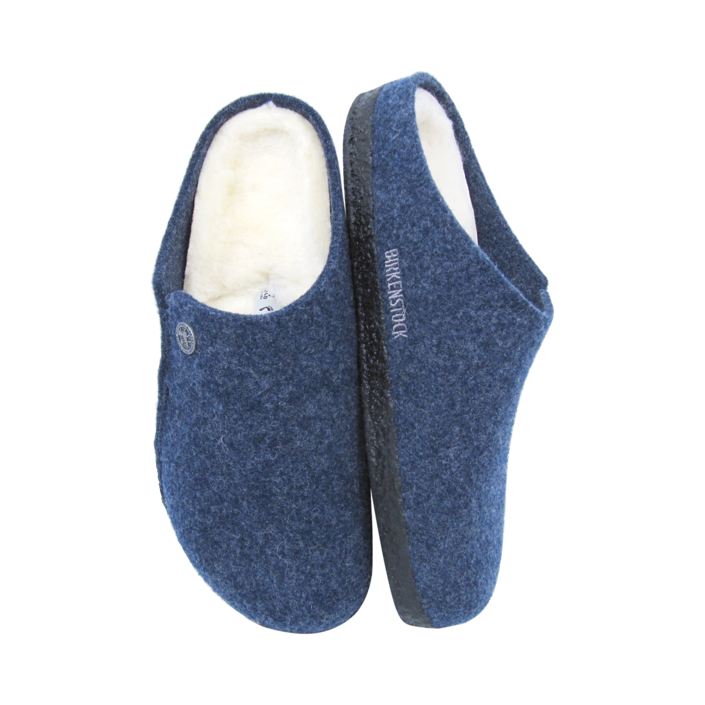 Pantoufles Femme Birkenstock BIRKENSTOCK PANTOUFLE MULE BLEU FONCÉ