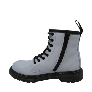 Dr Martens enfant botte 1460 Pascal lacee avec zip blanche