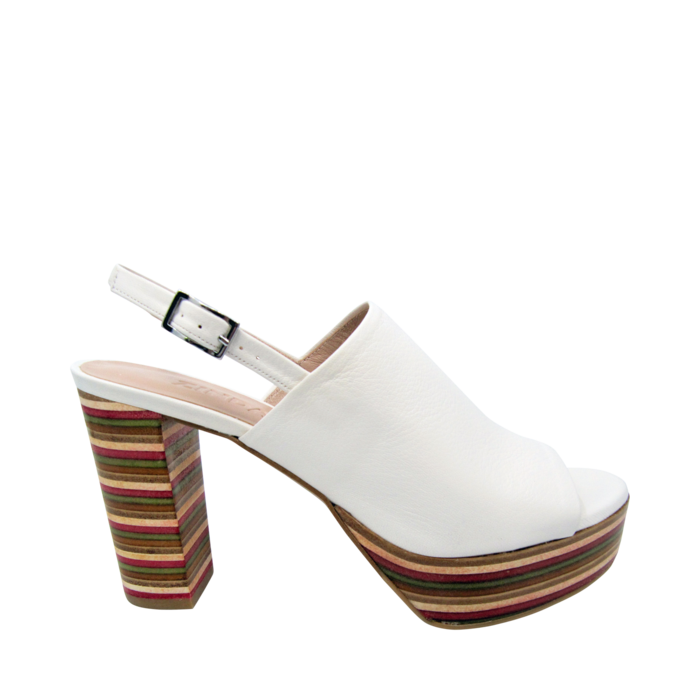 BCBGeneration Sandales Plates Tendance Pour Femmes, Clear/Tan, 37